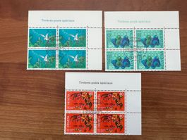 1992 CH Erstag gest.Viererblock mit Tab  (K88)