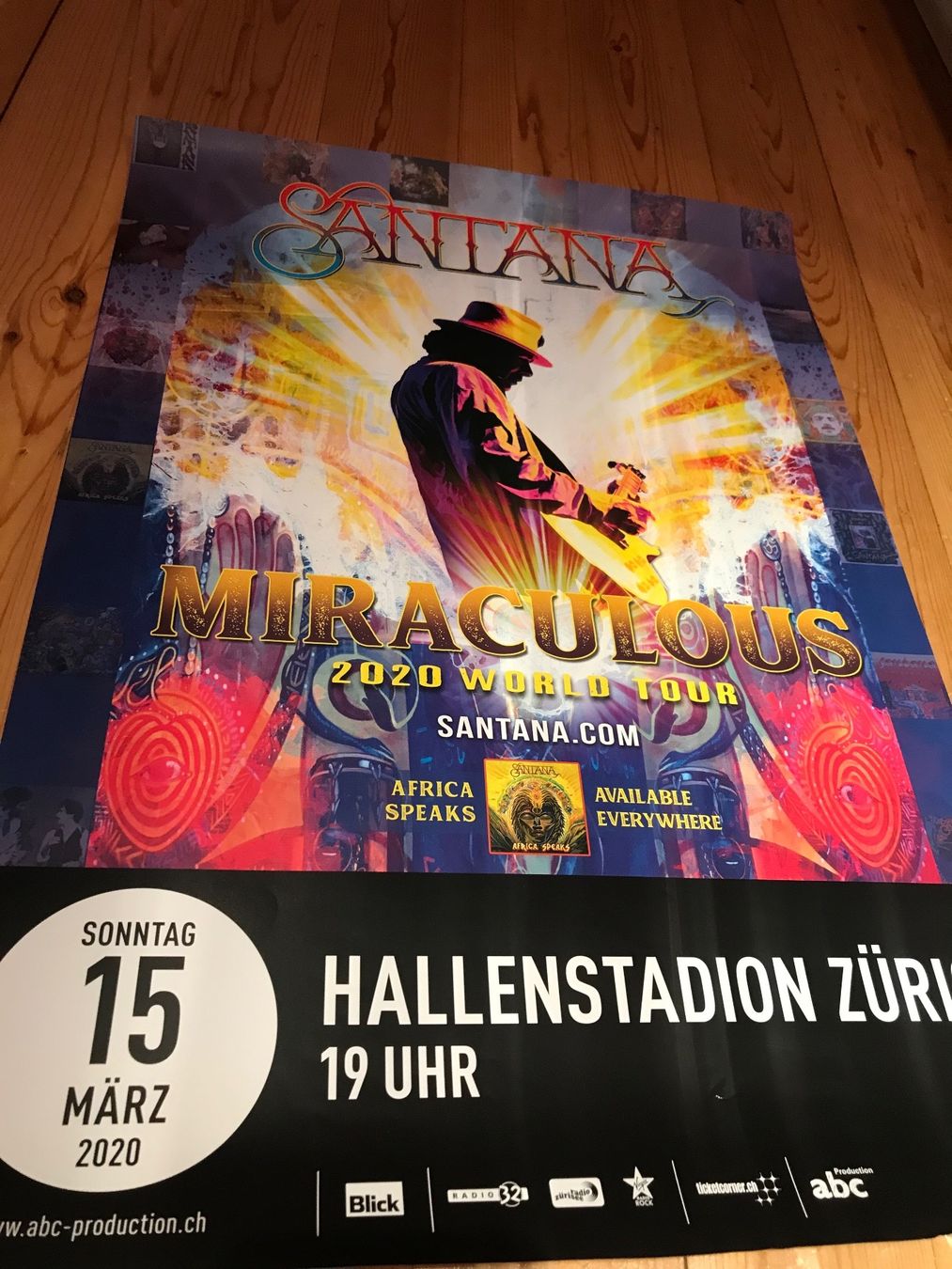 Foto & Immagini: Santana Orginal Konzert Poster 2020 – Usato da Basel venduto da Stars12355