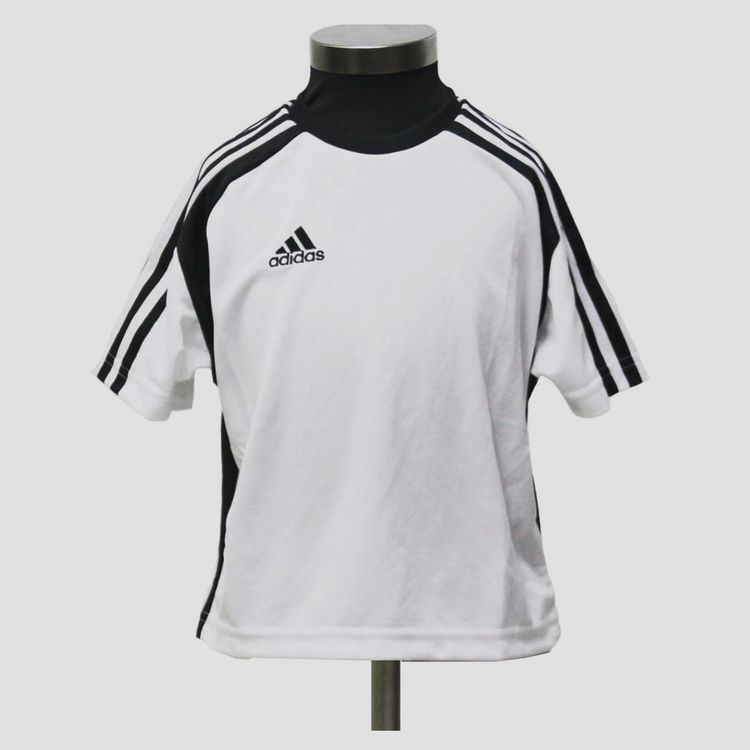adidas Kinder Fussball Trikot T Shirts weiss schwar Gr.116 Kaufen auf Ricardo