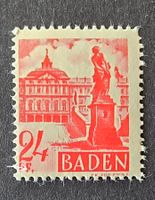 *ABART* Französische Zone Baden-Mi 8 ** (1947) Komma statt .