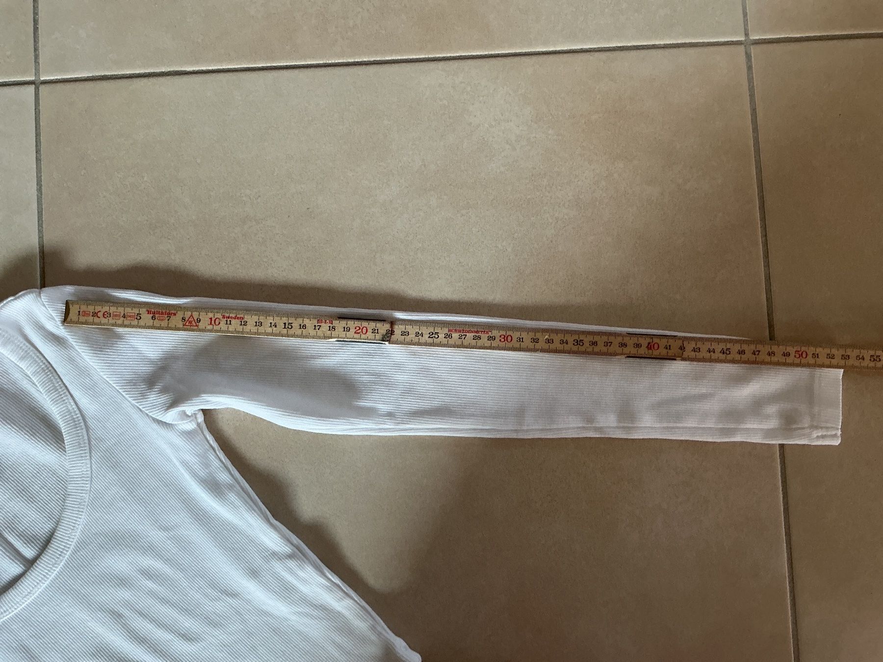Pull&Bear Top: Langarmshirt weiss Pull&bear Gr. XS – Usato da Frauenfeld venduto da Stehojen 4