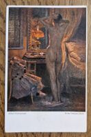 Kunstkarte,Beim Lamenschein, Alfred Rottmanner,Verlag Kobler