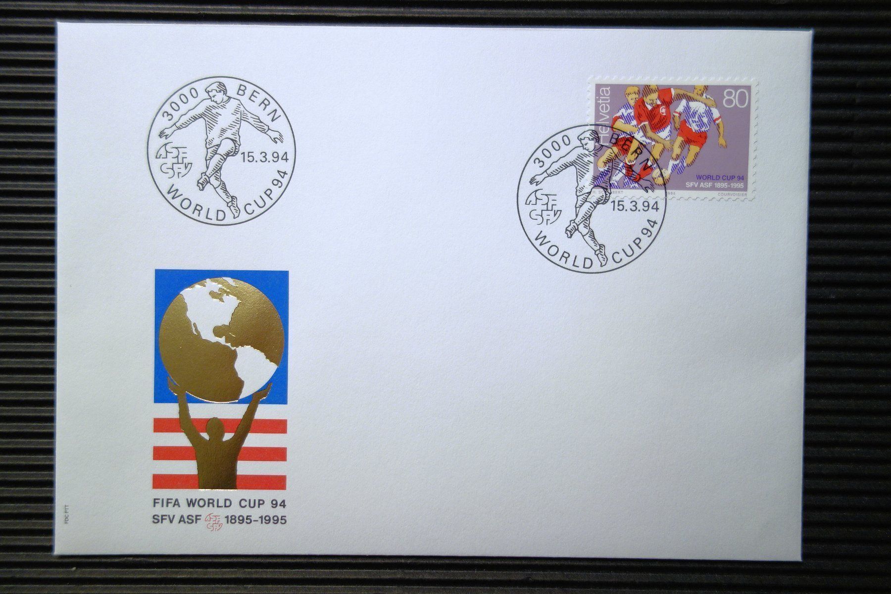 Alle Briefmarken: 1994 FDC Fussball-MW – Neu (gemäss Beschreibung) aus Mettmenstetten von Sutasso
