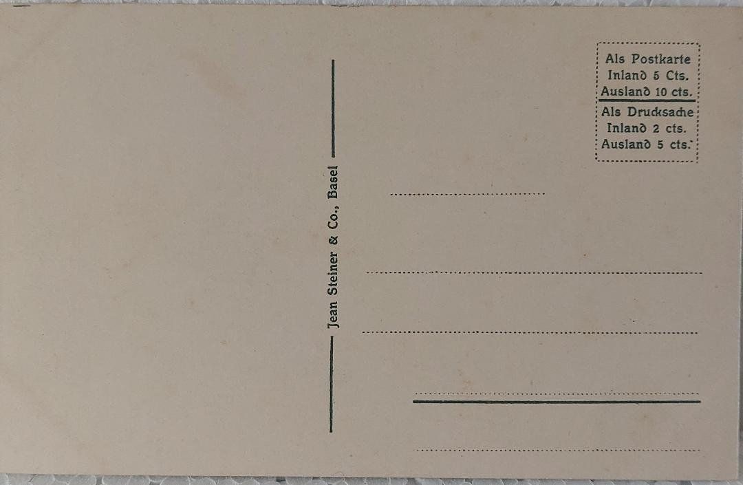 Cartoline postali: BASEL - Rathaus - 1911 – Usato da Delémont venduto da Domdom1 1