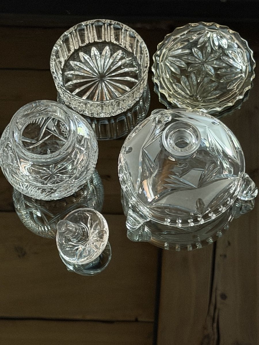 Karaffen: Echte Kristall Karaffe,Vase & Schale  – Neu (gemäss Beschreibung) aus Wettingen von rog_fhz5 4