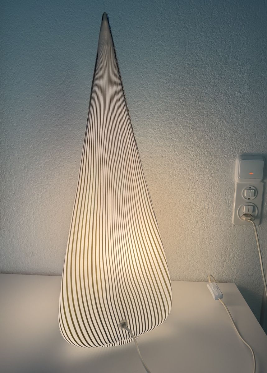 Murano Lampen: Murano Glaslampe Pyramide Effetre Venedig – Neu (gemäss Beschreibung) aus Au ZH von parabellum60 2