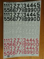 1/48 Luftwaffe Fighter Numbers - Doppel Decal Sheet 48-047
