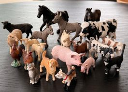 21 Schleich Bauernhoftiere – grosses Tierfiguren-Set 🐄🐖🐴