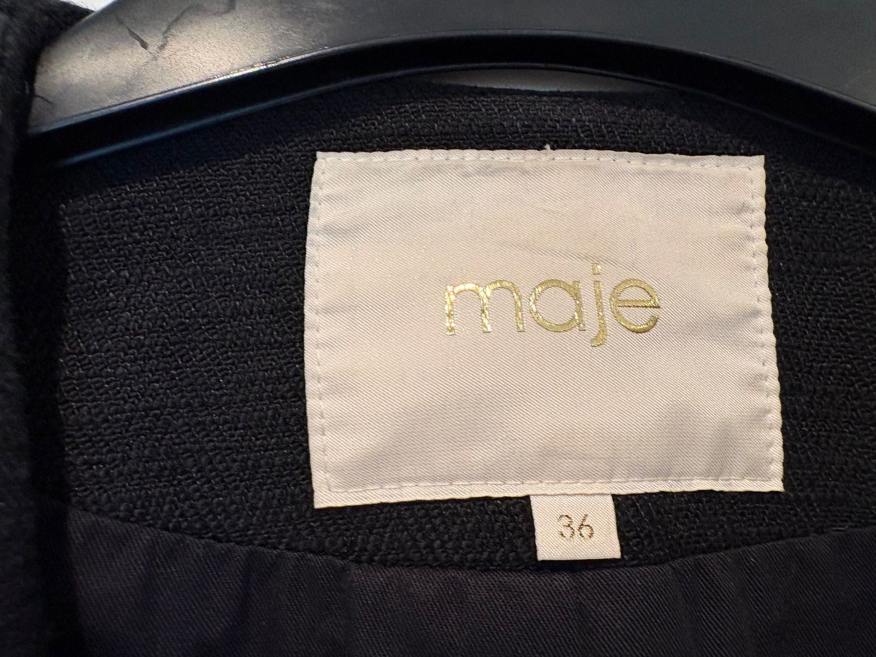 Maje Giacche: MAJE Jacket with Linen & Lamb skin - Size 36 – Usato da Muzzano venduto da Sidney_3 1