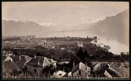 Fotografie Vevey, Teilansicht der Stadt 