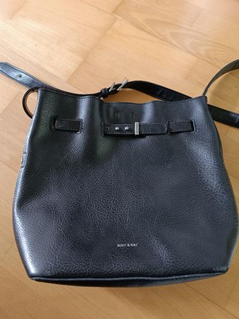 Schwarze Matt & Nat Bucket Bag - Top Zustand!