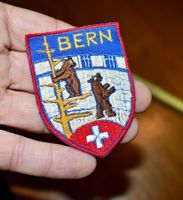VINTAGE Badge BERN nos ST. GALLER STICKEREI bärengraben