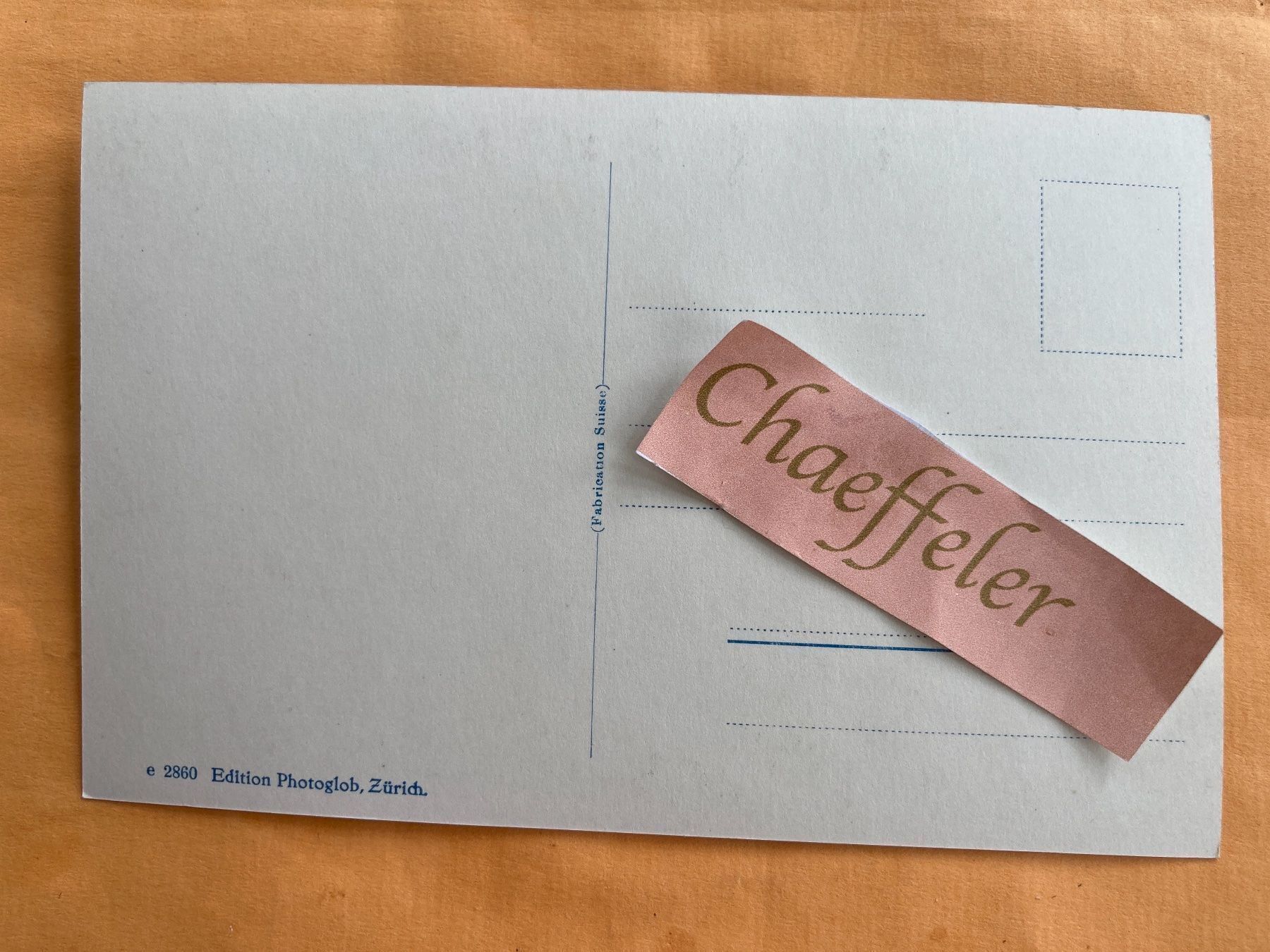 Cartoline postali: Kandersteg mit Blümlisalp – Usato da Zürich venduto da Chaeffeler 1