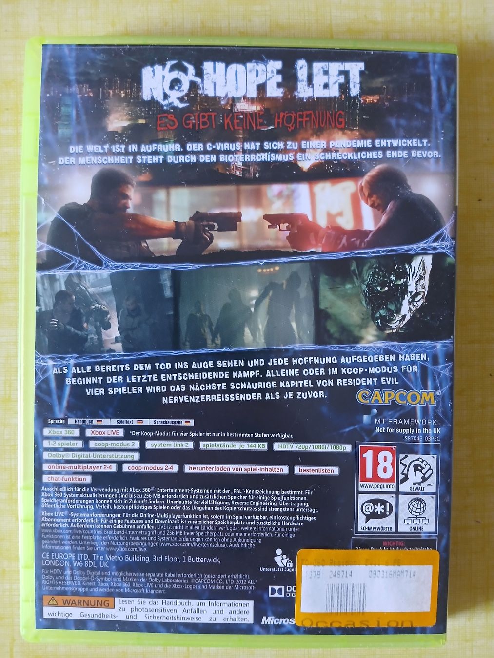 Microsoft Spiele: Resident Evil 6 für XBox 360 – Gebraucht aus bern von Bern27 1