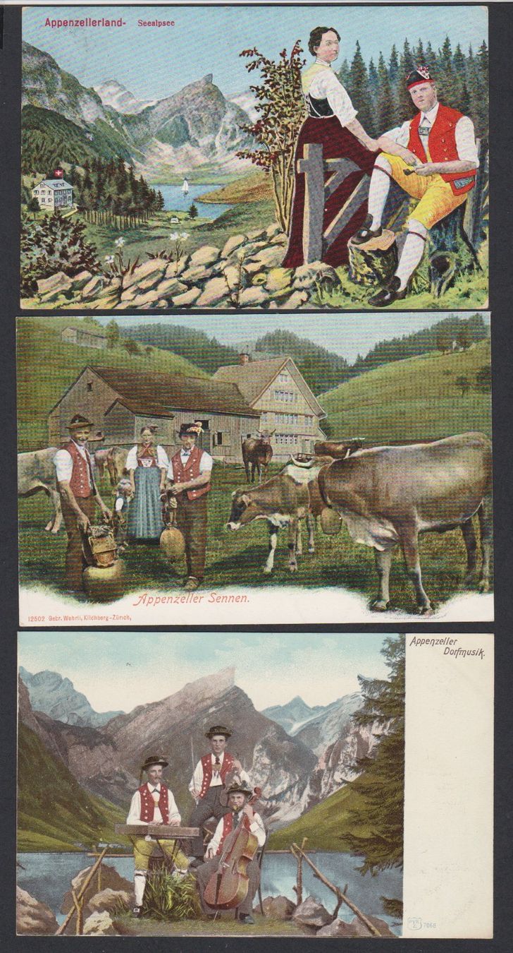 Cartoline postali: Appenzeller Trachten   :   11 alte Ansichtskarten – Usato da Vitznau venduto da Ropaku 4