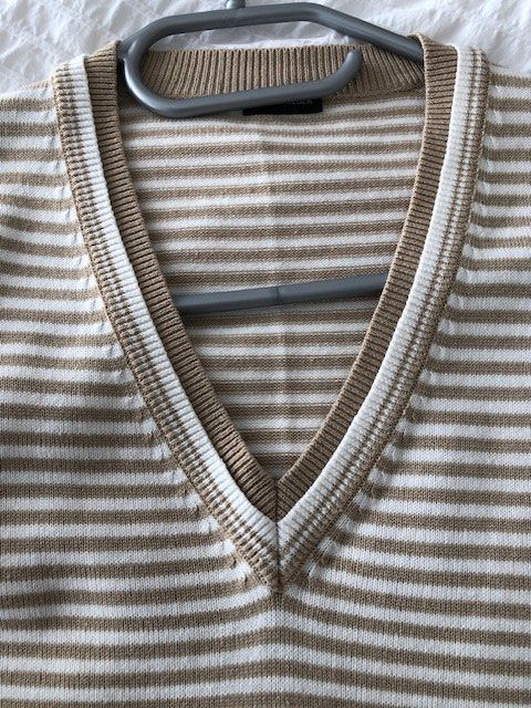Gerry Weber Pullover & Sweatshirts: Pulli, Gerry Weber, 42, beige-weiss, Baumwolle – Gebraucht aus Hünenberg See von dustein 3