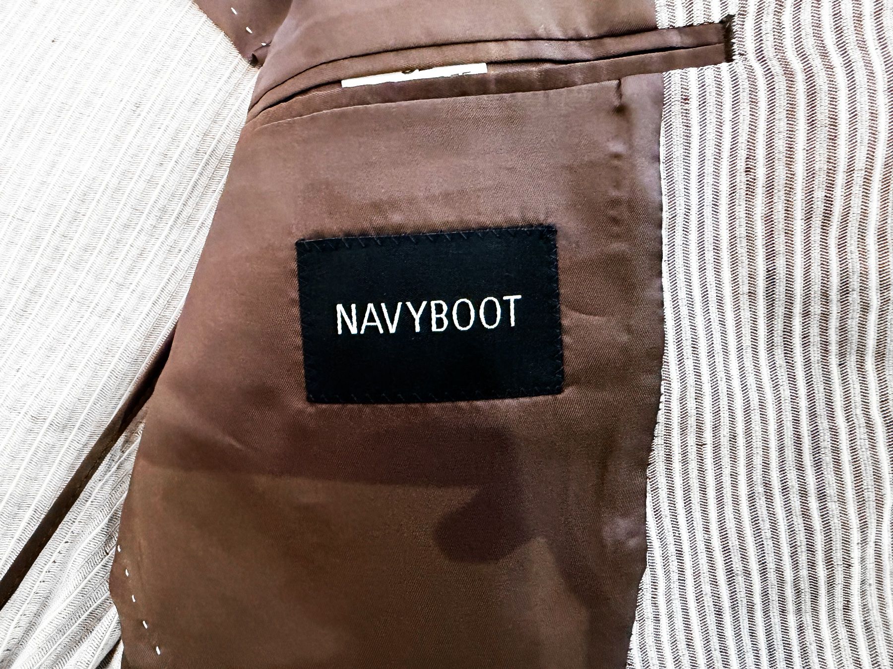 Navyboot Giacche: Navyboot Sommer Sakko Leinen Gestreift Gr. 52 – Usato da Dietikon venduto da Angy94 6