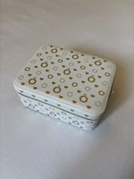 Boîte à bijoux Pandora blanc et doré avec miroir