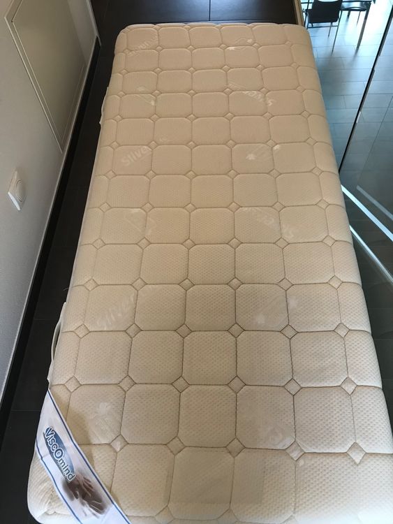 Dormio Esmeralda Matratze 90x200x24cm - Viscosoft 3cm Doppelseitig, Sommer/Winter, Eliocel Kern, Antibakteriell