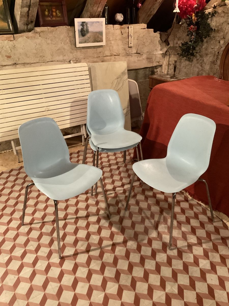 Ikea Sedie: Chaises IKEA Leifarne bleu clair  – Usato da Correvon venduto da HelloBello71 1