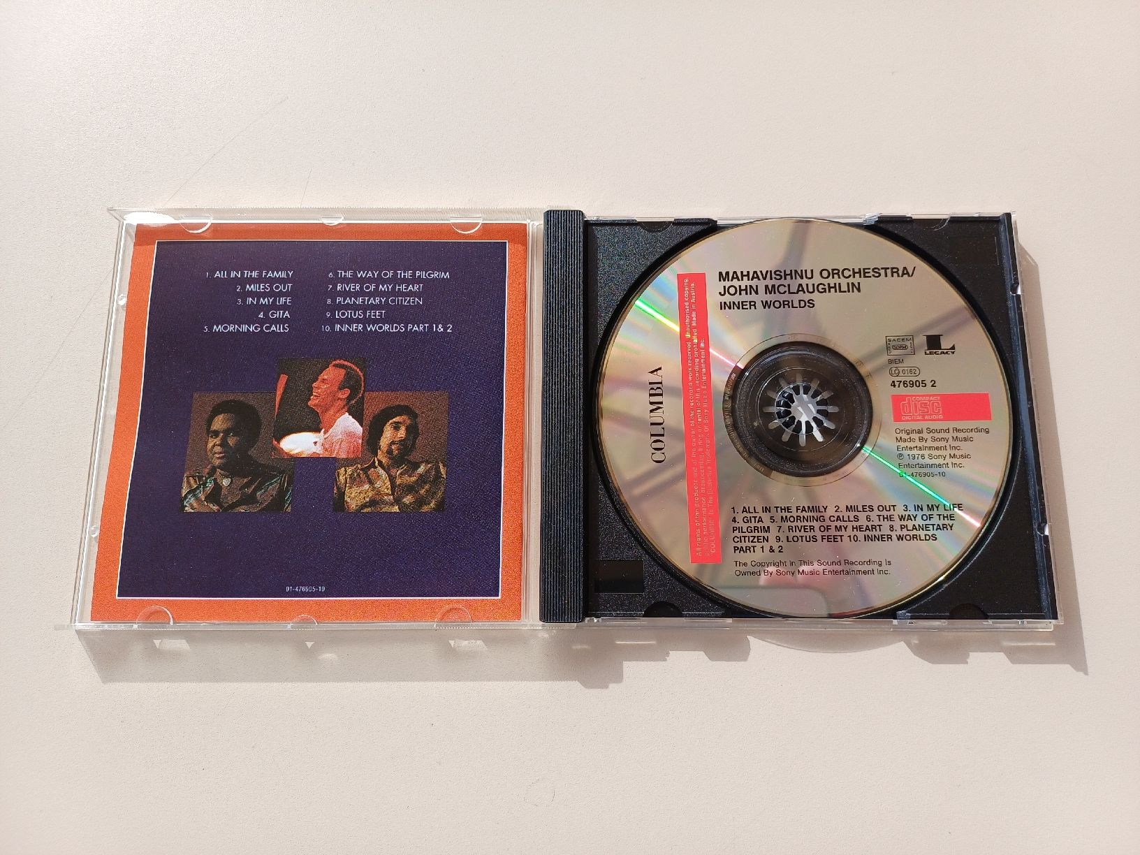 CD: Mahavishnu Orchestra/John MCLaughlin "Inner Worlds" CD – Usato da Begnins venduto da Drastic-Sound 2