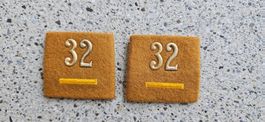 *** Patten /Schulterschlaufen mit Nummer ***