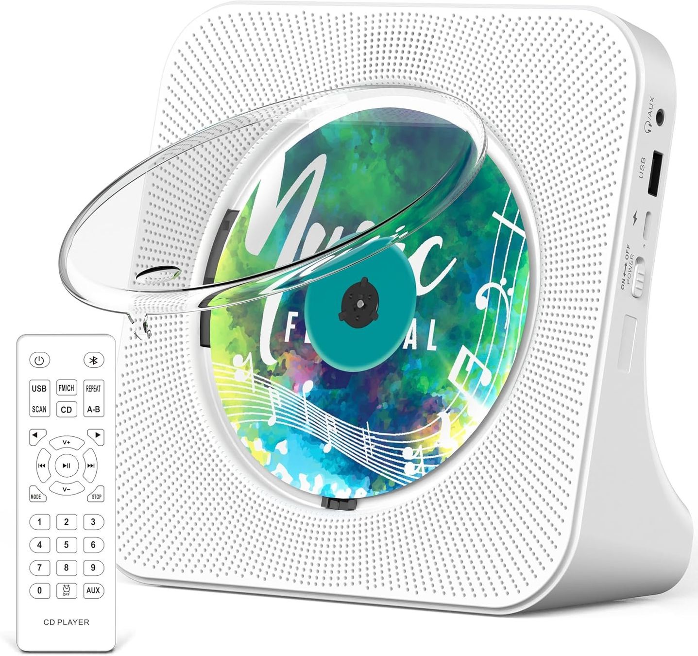 Tragbarer Mediaplayer: CD-Player tragbar mit Bluetooth Fernbedienung – Neu und originalverpackt aus St. Gallen von VerkaufsMaus50