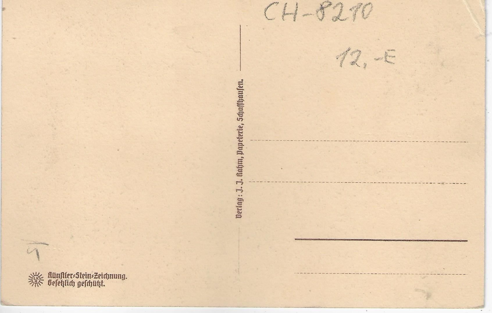 Cartoline postali: Schaffhausen - Das Schwabentor - Litho – Usato da Ettingen venduto da Kartenplanet 1