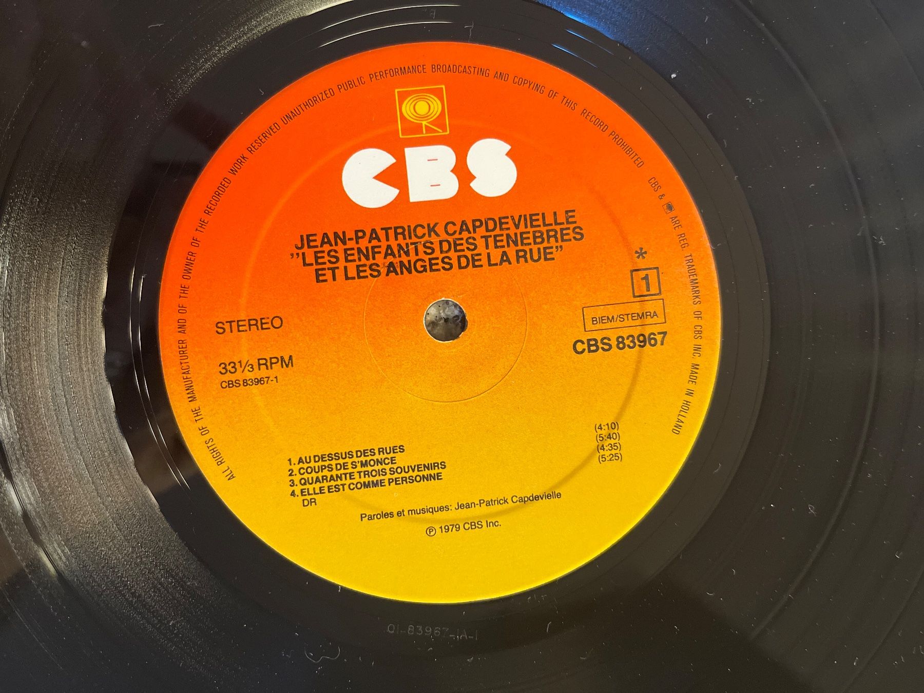 Dischi in vinile: A214/Jean-Patrick Capdevielle – Usato da Frutigen venduto da Philippe_jsp 2