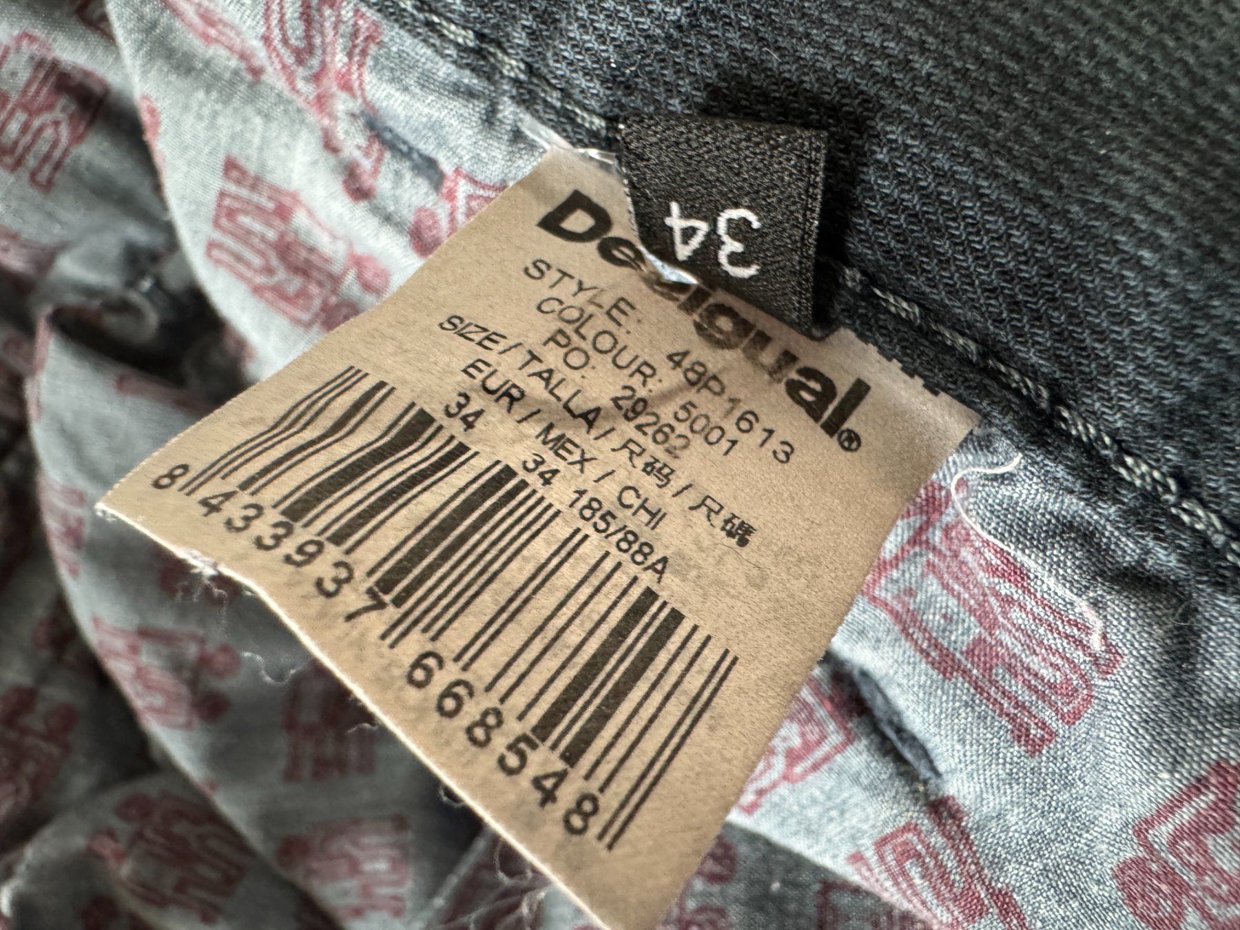 Desigual Pantaloni: coole schöne Desigual Hose Herren gr34 – Usato da Zürich venduto da Malco0 1