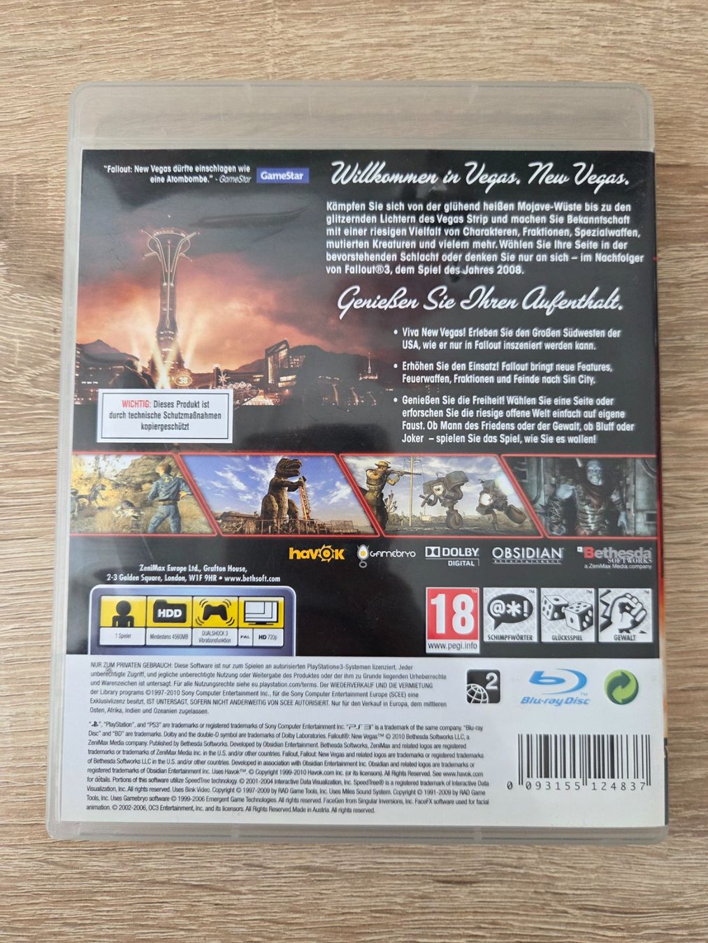 Giochi: Fallout New Vegas (Multilanguage) - PS3 – Usato da Carouge GE venduto da Gasco 1