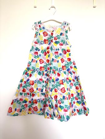 Robe d'été enfant imprimé floral taille 116-122