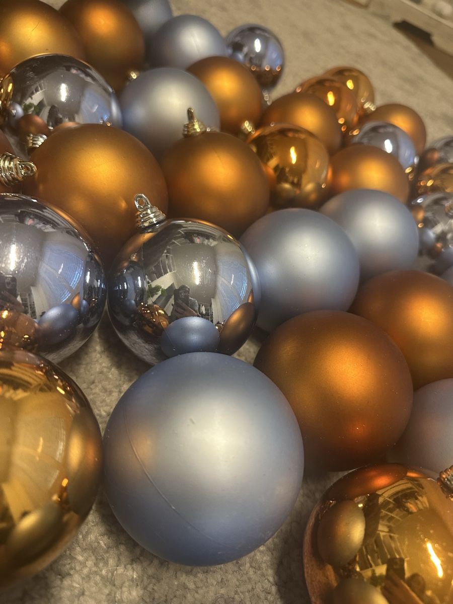 Tutte le decorazioni: 52x Weihnachtskugeln Bronze & Blau - Grosses Set! – Usato da Wangen SZ venduto da Jaay_Sky 2