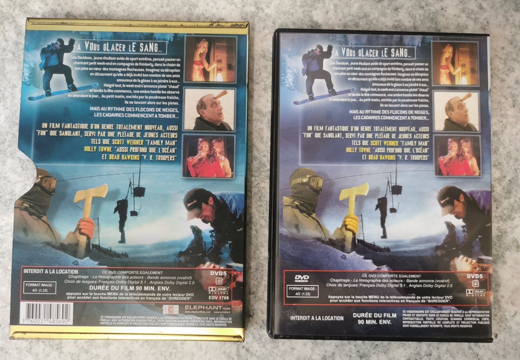 Tutti i DVDs: Shredder – Usato da Spiegel b. Bern venduto da JeromeG9 1