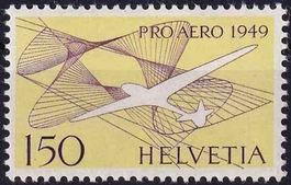 Schweiz 1949 Pro Aero SBK Nr. F45 (Michel Nr. 518) **