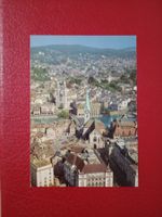 Zürich Altstadt Flugaufnahme Fraumünster Grossmünster