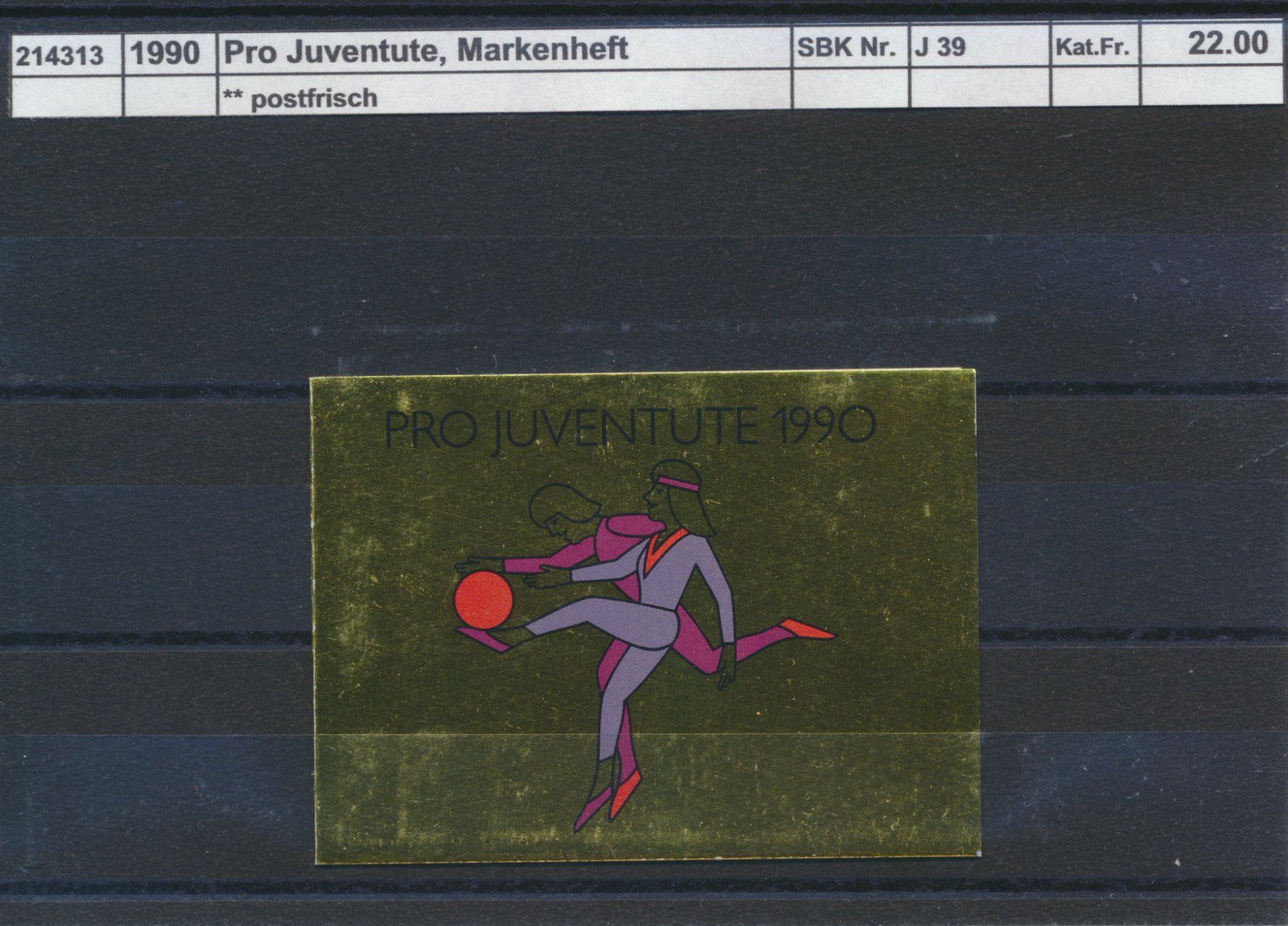Alle Briefmarken: 1990 Pro Juventute, Markenheftchen, ** postfrisch – Neu (gemäss Beschreibung) aus Winterthur von Zupogeru