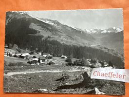 1952 Pany 1250 m gegen Plevigin und Silvrettagruppe