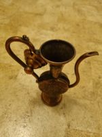 Antike Kupferkanne Jerusalem Gravur Souvenir Deko