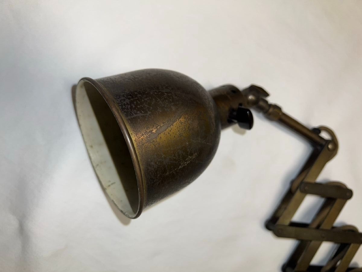 Amba Lampade: Amba Scherenlampe Messing vintage Industrielampe Top! – Usato da Reinach BL venduto da Dahoo 2