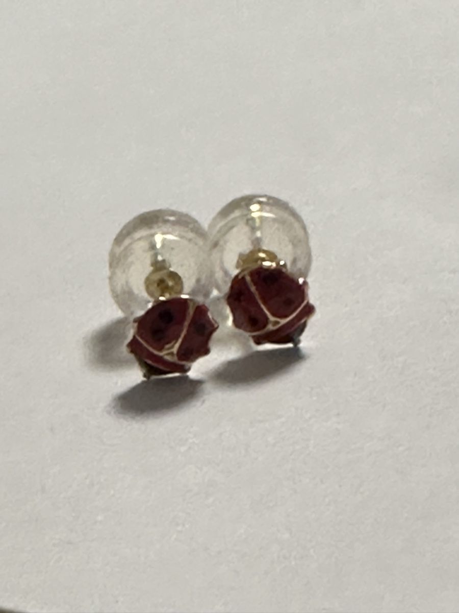 Ohrringe & -stecker: Boucles d'oreilles coccinelle émail or jaune  – Gebraucht aus Montreux von luc_w7cx 3