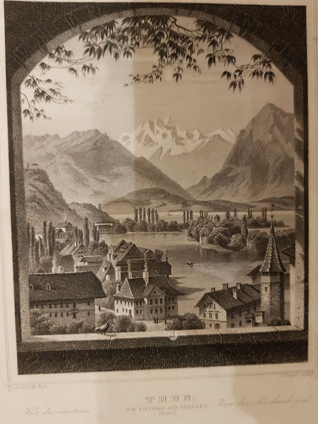 Dipinti: Ancienne gravure de Thoune par Rohbock – Usato da Lausanne venduto da leneko 1