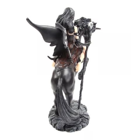 Figuren: Kriegerfee mit Kristallstab auf Einhorn reitend - rot – Neu und originalverpackt aus Menzingen von fairy123 3
