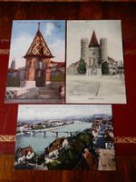 3 x Alte  Ansichtskarten Basel   1906/1907/1910