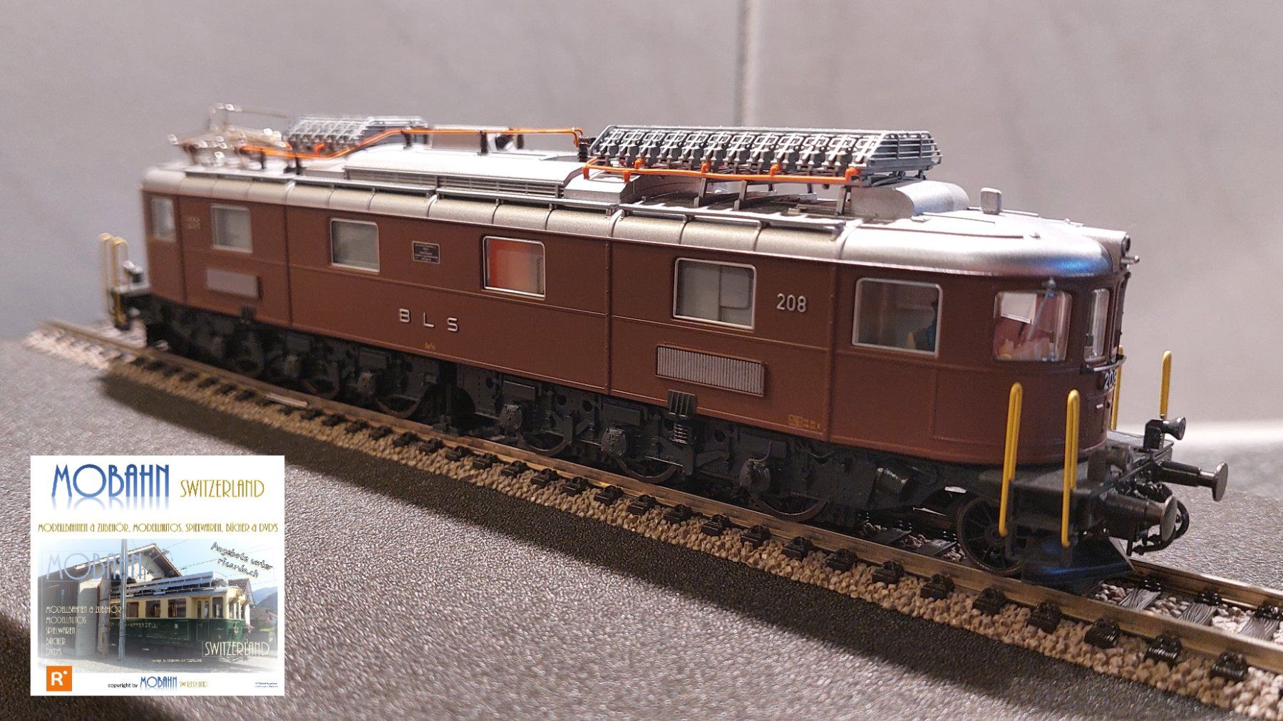 Roco Modelleisenbahnen: Roco 43710 - Ae 6/8 208 der BLS - mit DSS – Neu und originalverpackt aus Rotkreuz von MOBAHN-1zu87 3