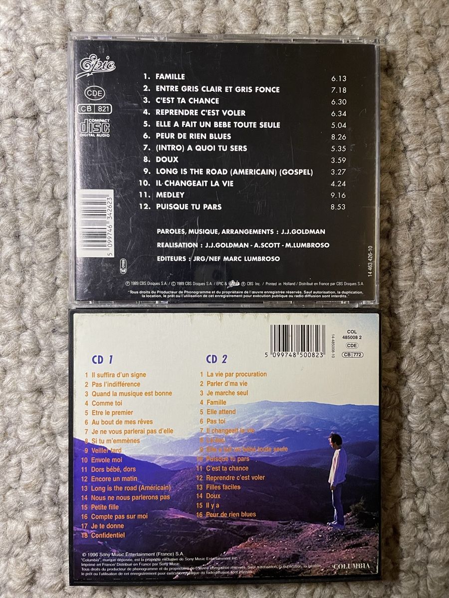 CDs: 2x Jean-Jacques Goldman – Gebraucht aus Reinach AG von trigger7811 1