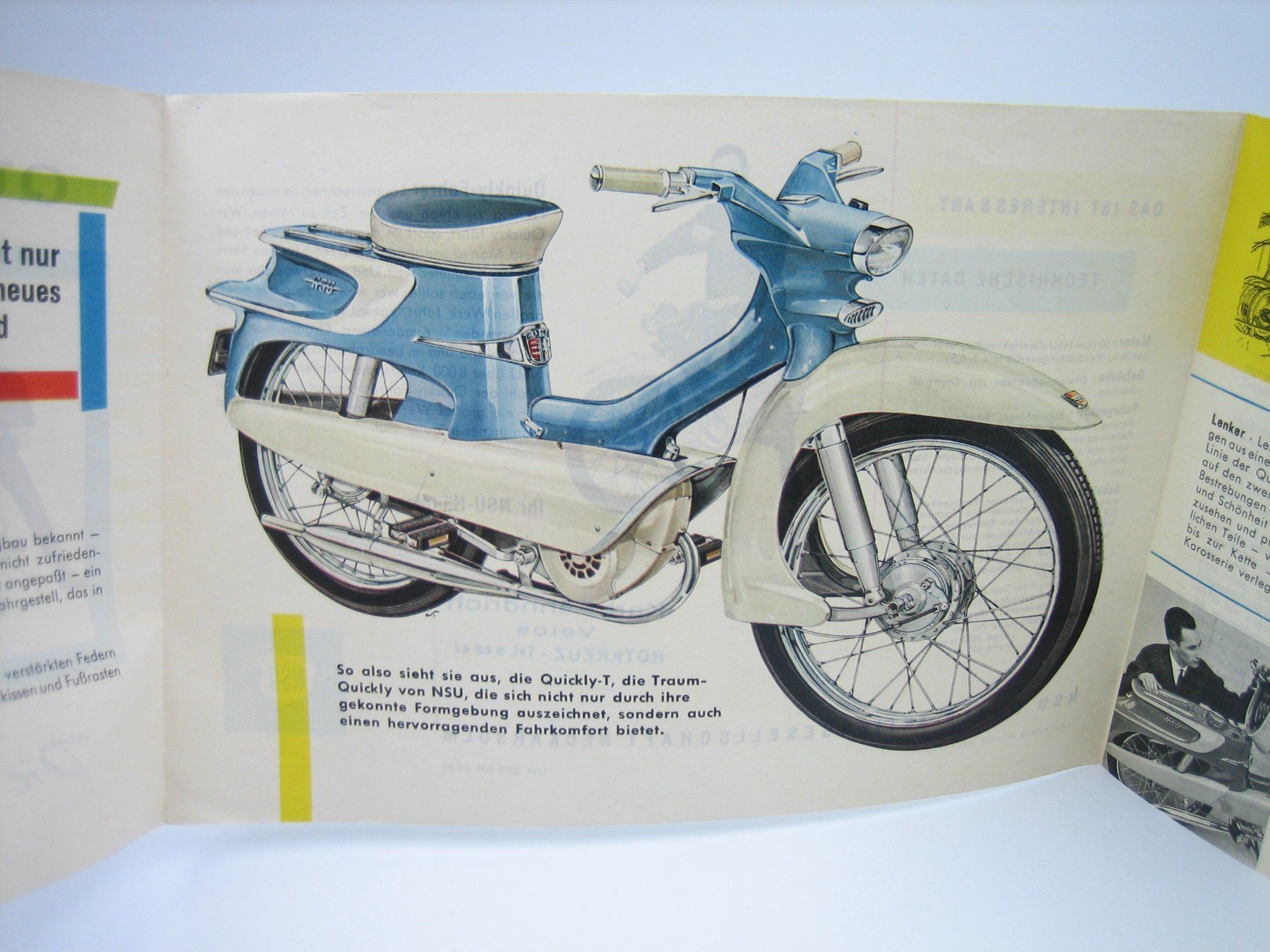 NSU Documenti: Original NSU Quickly Motorrad Prospekt – Usato da Zürich venduto da Tomi118 3