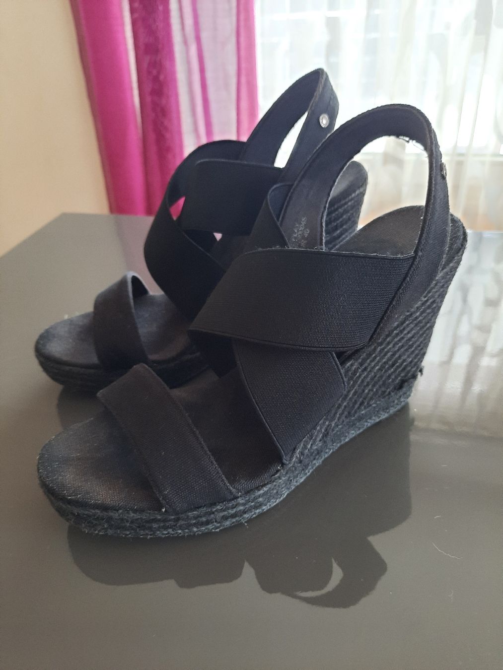 Replay Scarpe da donna: Keilsandaletten schwarz, Gr. 40 – Usato da Schaffhausen venduto da candy77