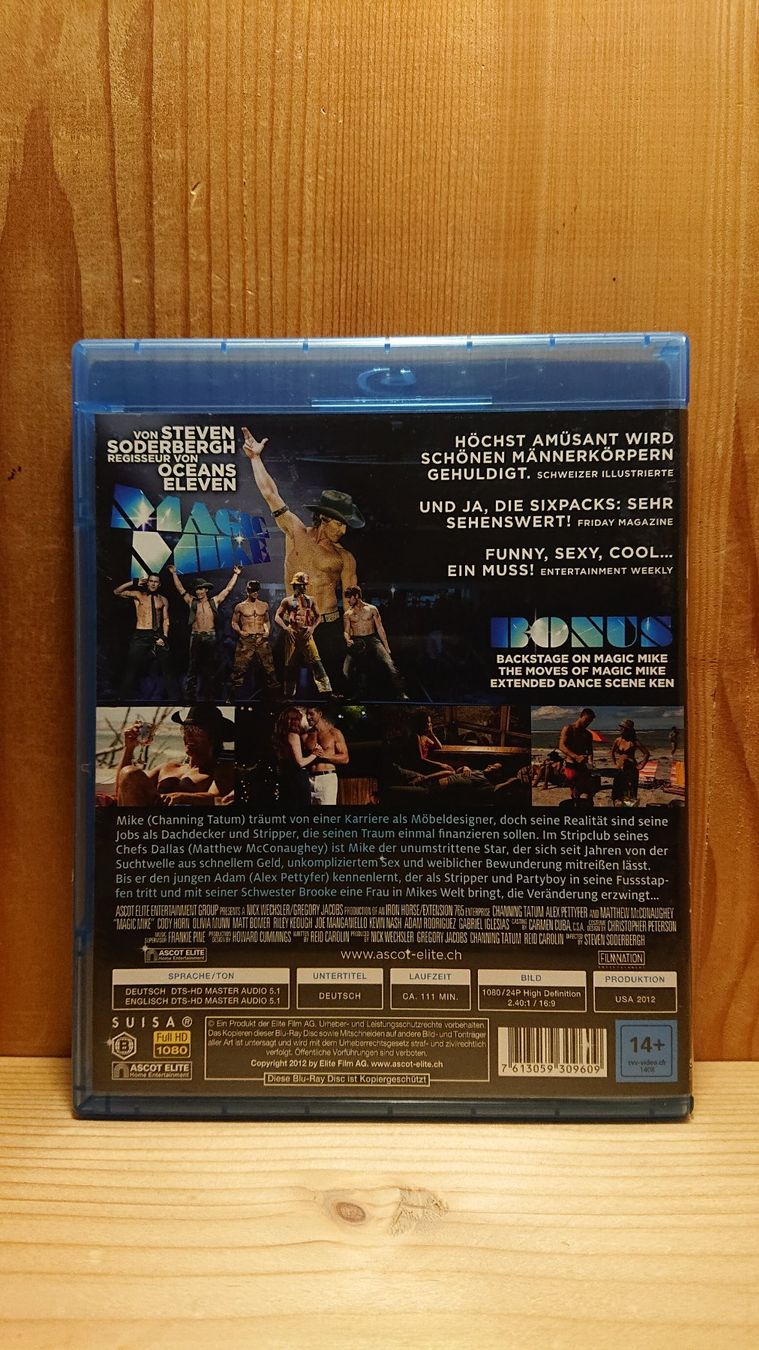 Tutti i DVDs: MAGIC MIKE Blu-Ray mit Channing Tatum – Usato da Wilderswil venduto da Exebub 1