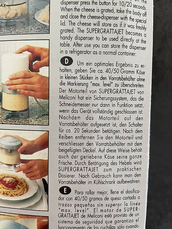 Appareils de cuisine: Käsereibe Elektrisch  – D'occasion à ossingen par franco057 4